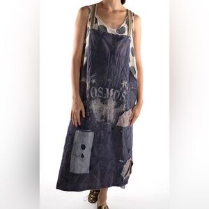 RARE Magnolia Pearl Metal Workers Bib/Apron